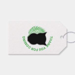 Etiquetas Para Regalos Lechuza y frentes de palma/hierro