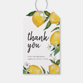 Etiquetas Para Regalos Lemon Baby Shower Gracias