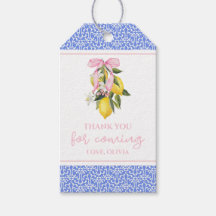 Lemon Pink Bow preppy baby ducha