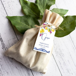 Etiquetas Para Regalos Lemones italianos bougainvillea ducha de novia