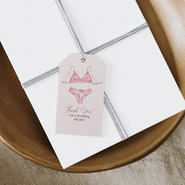 Etiquetas Para Regalos Lencería Rubor Despedida de Soltera