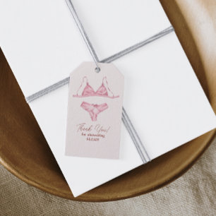 Etiquetas Para Regalos Lencería Rubor Despedida de Soltera
