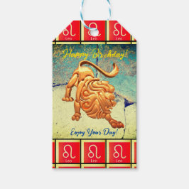 Etiquetas Para Regalos Leo - Feliz Cumpleaños Bolsa de Regalo Mediano Tar