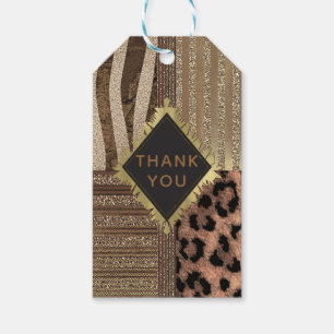 Etiquetas Para Regalos Leona Safari Chic Jungla Glam Moderna Favorito
