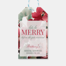 Etiquetas Para Regalos Let's Be Merry Christmas Bridal Shower