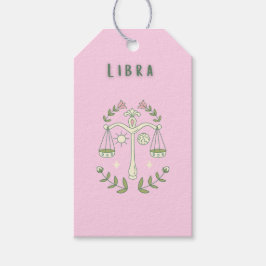 Etiquetas Para Regalos Libra Rosa, zodiaco, signo zodiacal
