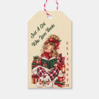 Etiquetas Para Regalos Libro de Navidad Nombre Personalizado Amante