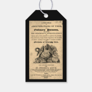 Etiquetas Para Regalos Libro de venenos culinarios del cráneo de 1820