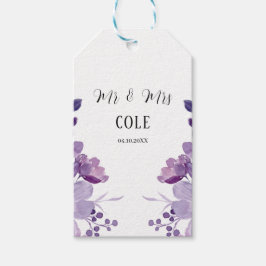 Etiquetas Para Regalos Lilac Boda Floral