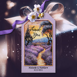 Etiquetas Para Regalos Lilac Lavender Boda artístico