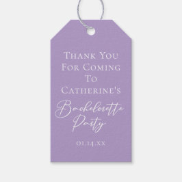 Etiquetas Para Regalos Lilac Purple Bachelorette Party Personalized