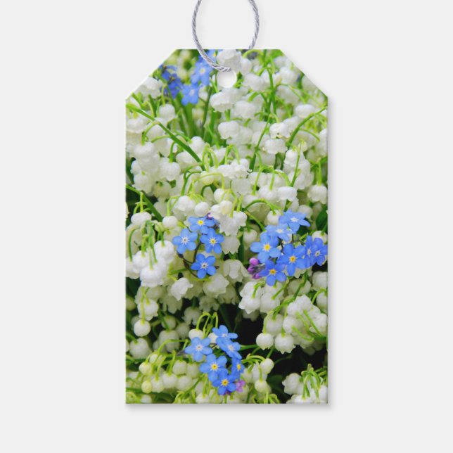 Etiquetas Para Regalos Lily del valle (Anverso)