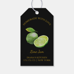 Etiquetas Para Regalos Lime Jam Hang Tag l Black