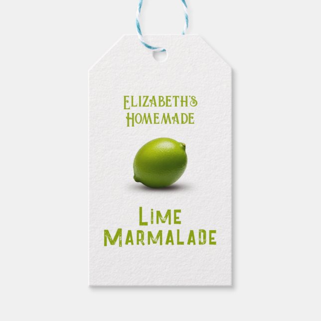 Etiquetas Para Regalos Lime Marmalade (Anverso)