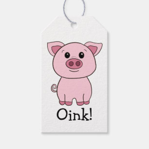 Etiquetas Para Regalos ¡Lindo Oink Cerdo! Granja