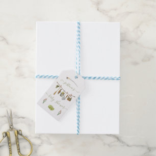Etiquetas Para Regalos Línea de ropa Baby Shower para el carrete de pesca