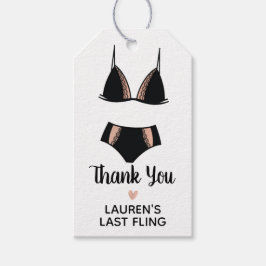 Etiquetas Para Regalos Lingerie Bachelorette Party Favorito Tag
