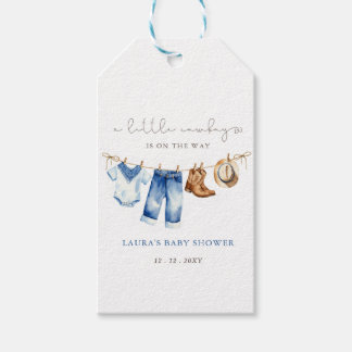 Etiquetas Para Regalos Little Cowboy Boy Baby Shower