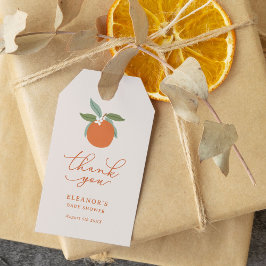 Etiquetas Para Regalos Little Cutie Citrus Naranjas Baby Shower