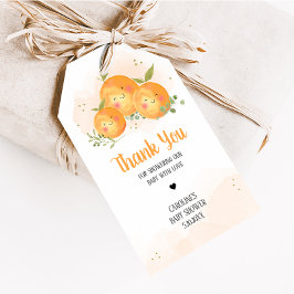 Etiquetas Para Regalos Little Cutie Citrus Orange Baby Shower Favor Tag