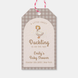 Etiquetas Para Regalos Little Duckhouse Gingham Baby Shower