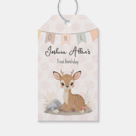 Etiquetas Para Regalos Little Fawn Woodland First Birthday