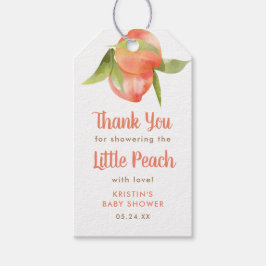 Etiquetas Para Regalos Little Peach Baby Shower Gracias Por Favor De Las