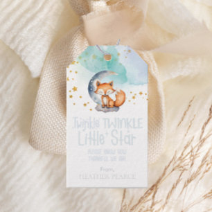 Etiquetas Para Regalos Little Star Woodland Fox Baby Shower