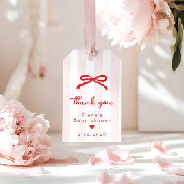 Etiquetas Para Regalos Little Sweetheart Red Bow Valentines Thank you