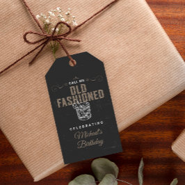 Etiquetas Para Regalos Llámame Antiguo Cóctel Whiskey Fashion Cumpleaños