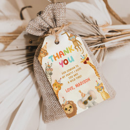 Etiquetas Para Regalos Llamando a todos los animales de fiesta Safari 1er