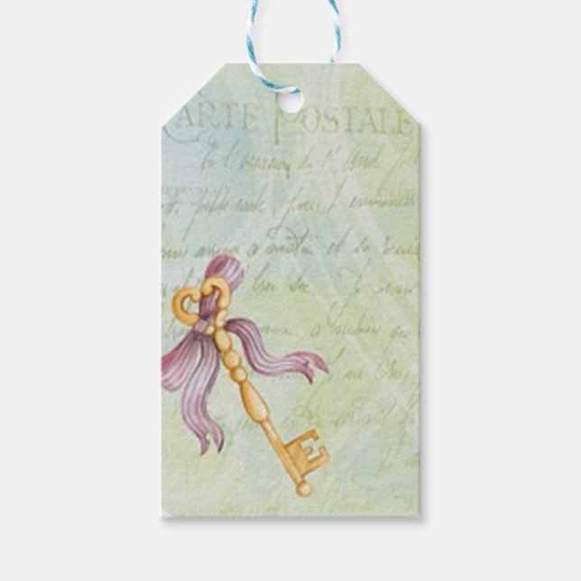 Etiquetas Para Regalos Llave antigua (Anverso)