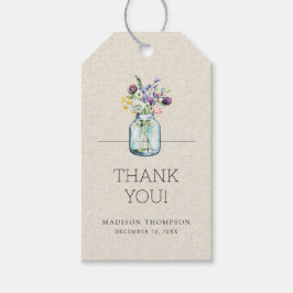 Etiquetas Para Regalos Lluvia de Flores Silvestres al Agua Bridal Shower 