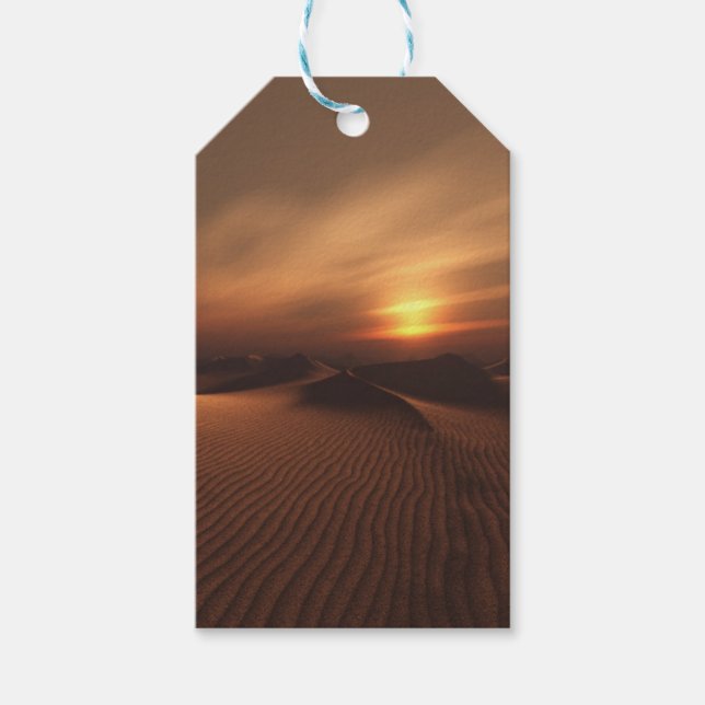 Etiquetas Para Regalos Lluvia desértica (Anverso)