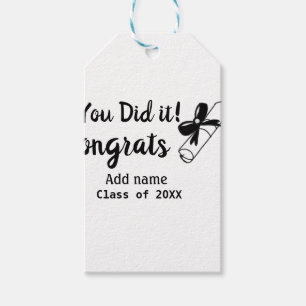 Etiquetas Para Regalos Lo hiciste felicita a los graduados por agregar el