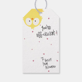 Etiquetas Para Regalos Loco Lindo “¡Eres Excelente Huevo!” Chiste de Poll