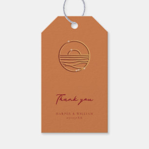Etiquetas Para Regalos logo de sunset terracotta gracias