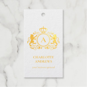 Etiquetas Para Regalos logotipo específico del cliente Monograma Wappen
