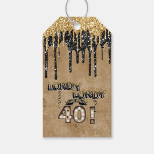 Etiquetas Para Regalos Lordy Lordy Look ¿Quién es el globo de 40 cumpleañ