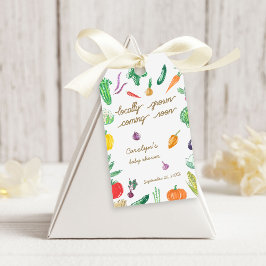 Etiquetas Para Regalos Los agricultores comercializan Baby Shower de verd