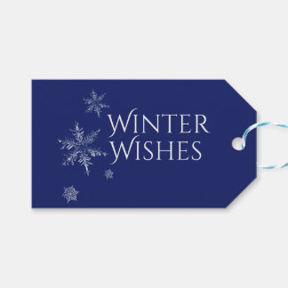 Etiquetas Para Regalos Los deseos de invierno: copos de nieve