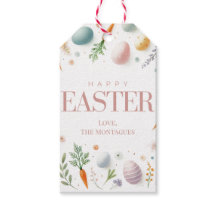 Los huevos de pascua y las zanahorias personalizad