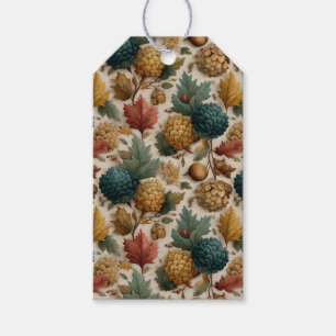 Etiquetas Para Regalos Los lujosos Verde azulados premios Pinecones de Or