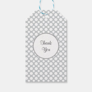 Etiquetas Para Regalos Los lunares blancos en personalizado gris le