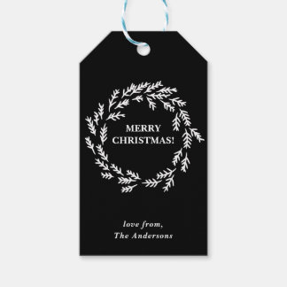 Etiquetas Para Regalos Los Navidades blancos y negros escriben con person