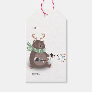 Etiquetas Para Regalos Los navidades Llevan Una Acogedora Maleta Con Etiq