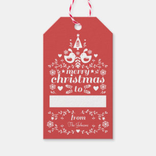 Etiquetas Para Regalos Los Navidades rojos del folk animan