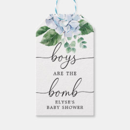 Etiquetas Para Regalos Los Niños Florales De Hidrangea Azul Son La Etique