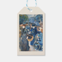 Etiquetas Para Regalos Los paraguas, arte de Pierre Auguste Renoir