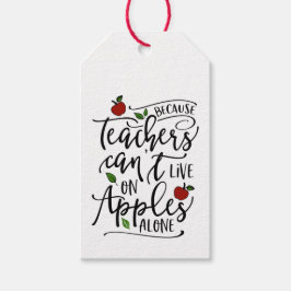 Etiquetas Para Regalos Los profesores no pueden vivir solos con las manza